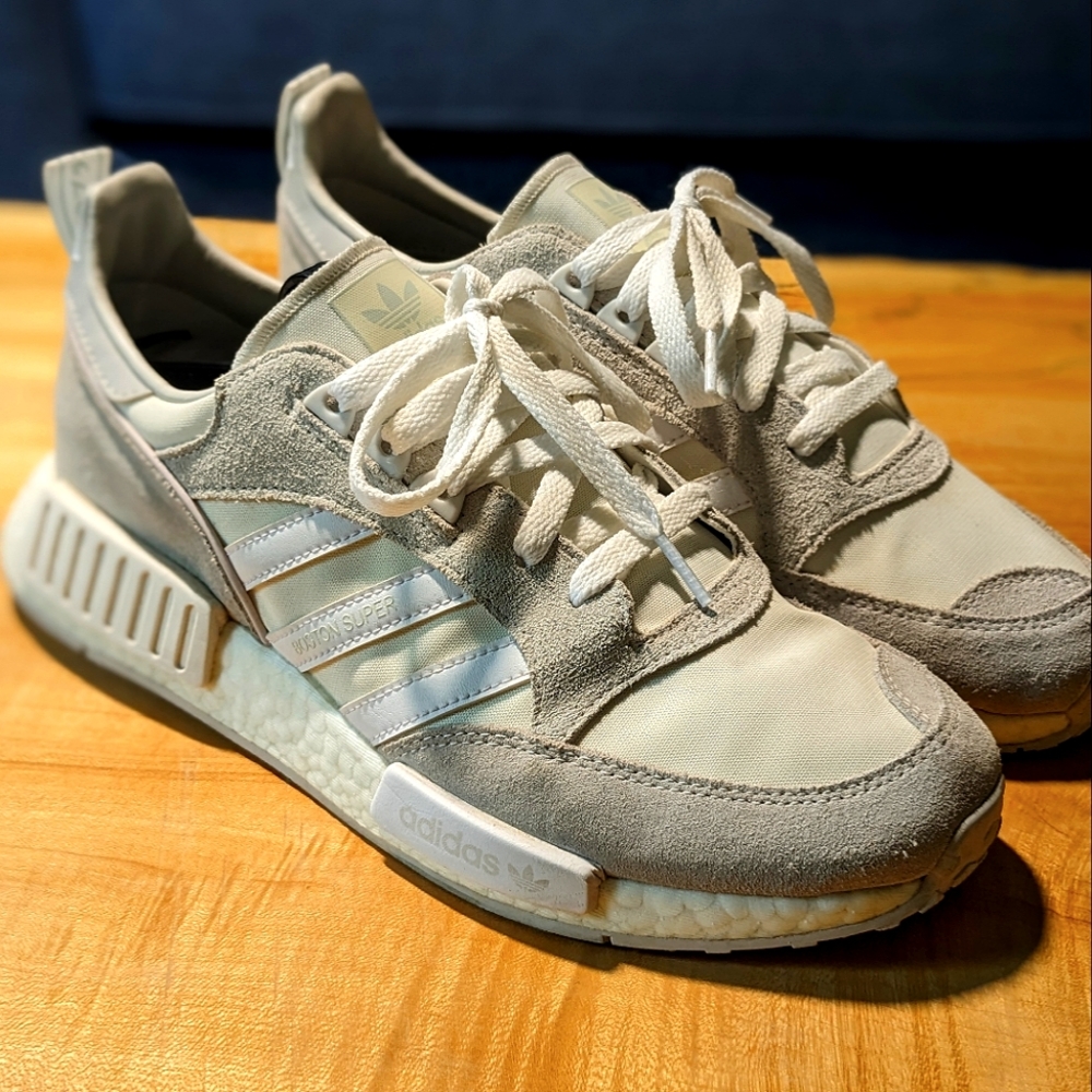 Adidas Boston Super x R1 | Never Made Pack Triple White, 9 US
